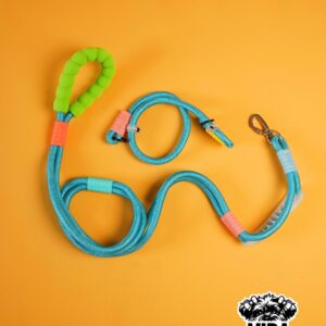 SET CORREA Y COLLAR (TROPICAL SPLASH)